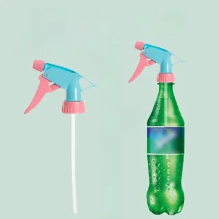【Dagebeno荷生活】通用型保特瓶噴霧器澆花灑水雙模式噴頭(2入)