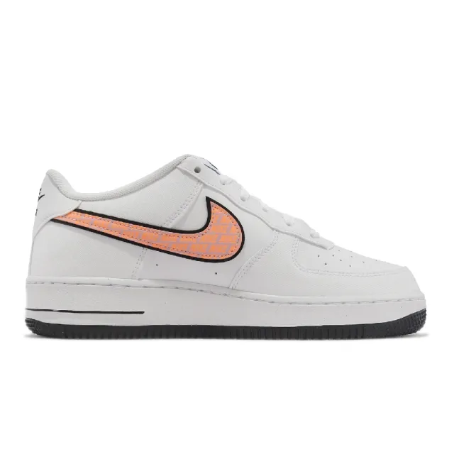 NIKE 耐吉】休閒鞋Air Force 1 Impact NN GS 白橘黑女鞋大童鞋AF1