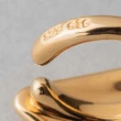 【ete】摩登簡約金色水滴C型夾式耳環(金色)