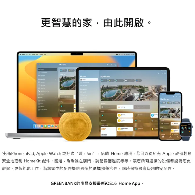 【GREENBANK 綠銀】G-Switch T1 無線智能三開關 l 銀色 l Apple HomeKit(台灣專用規格 l 支援雙切)