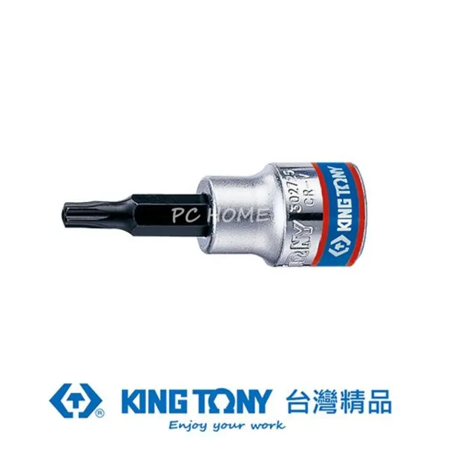 【KING TONY 金統立】專業級工具 3/8”DR. 六角星型中孔起子頭套筒(KT302740)