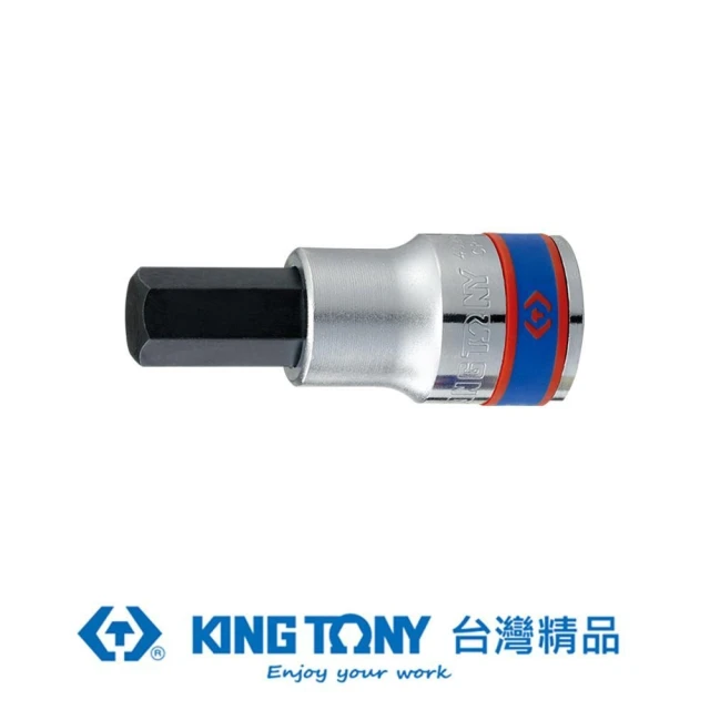 【KING TONY 金統立】專業級工具 1/2”DR. 六角起子頭套筒(KT402519)