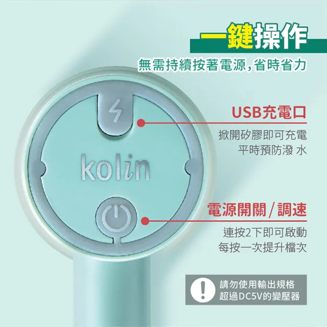 【Kolin 歌林】無線多功能切碎打蛋器(KJE-HC620)