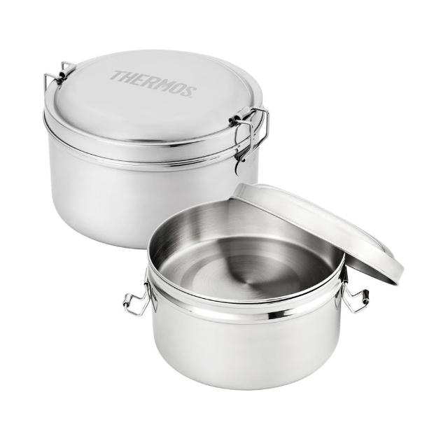 【THERMOS 膳魔師】買1送1_不鏽鋼便當盒1000ml(Z-LBNP-14)