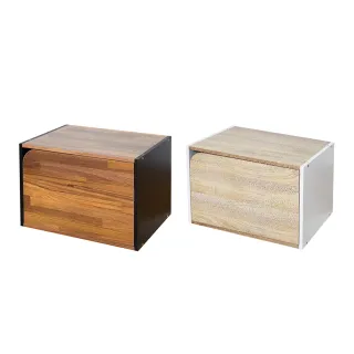 【凱堡】Konbo日式雙色木紋單格門櫃(可堆疊 收納櫃 置物櫃)