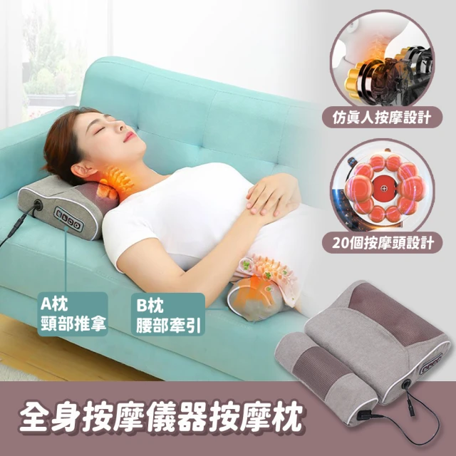 OSIM 肩頸眼部紓壓組-3D巧摩枕+護眼樂Air(眼部按摩