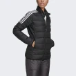 【adidas 愛迪達】W ESS DOWN JKT 女 羽絨外套 修身 立領 防風 休閒 輕量 保暖 冬季 黑(GH4593)