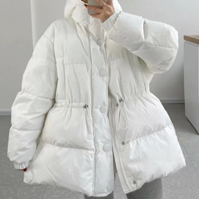 【巴黎精品】現貨+預購 真羽絨90%白鴨絨羽絨外套羽絨衣夾克(連帽收腰抽繩短款防寒保暖女外套7色p1ah43 5P)