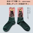 【M＆M日本職人】日本製  Story Socks 狐狸與鶴 不對稱設計款(日系 穿搭 COSPLAY 日本職人製造)