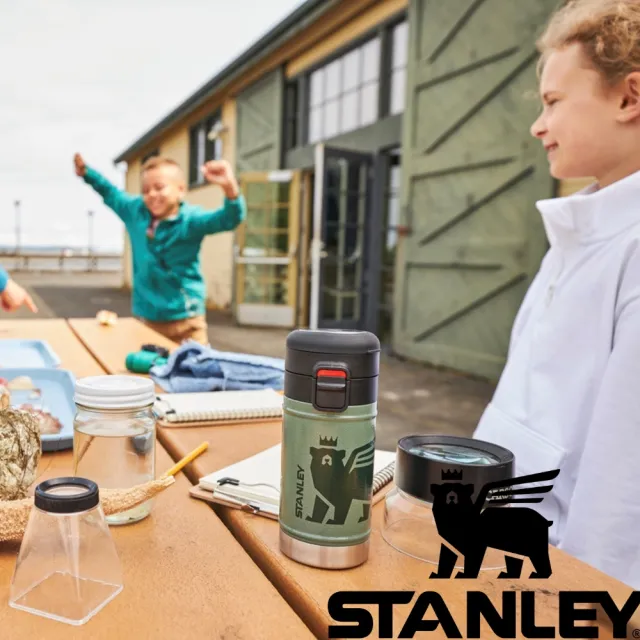 【Stanley】YOUTH  跨界系列 彈蓋穩流 316不銹鋼 飛熊杯 錘紋綠 10-10821-033(10-10821-033)