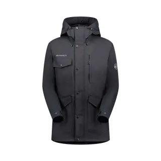 【Mammut 長毛象】Mountain SO Parka AF Men 日系多口袋防水連帽外套 男款 黑色 #1011-01950