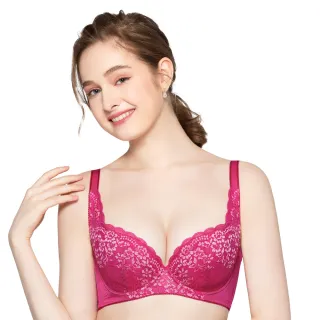 【Swear 思薇爾】花悅系列A-F罩蕾絲包覆女內衣(櫻花桃)_出清品