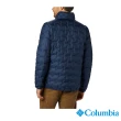 【Columbia 哥倫比亞 官方旗艦】男款-  Omni-Heat 鋁點保暖羽絨立領外套-深藍(UWE09550NY / 2022年秋冬)