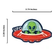 【A-ONE 匯旺】美國阿拉斯加熊療癒磁鐵+美國 外星人UFO刺繡徽章2件組 fb打卡地標(C134+224)