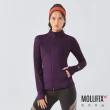 【Mollifix 瑪莉菲絲】鍺離子中層訓練外套、瑜珈服、瑜珈上衣、運動外套(酒紅)