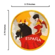 【A-ONE 匯旺】西班牙佛朗明哥舞女紀念磁鐵+西班牙鬥牛識別章2件組外國地標磁鐵(C147+311)