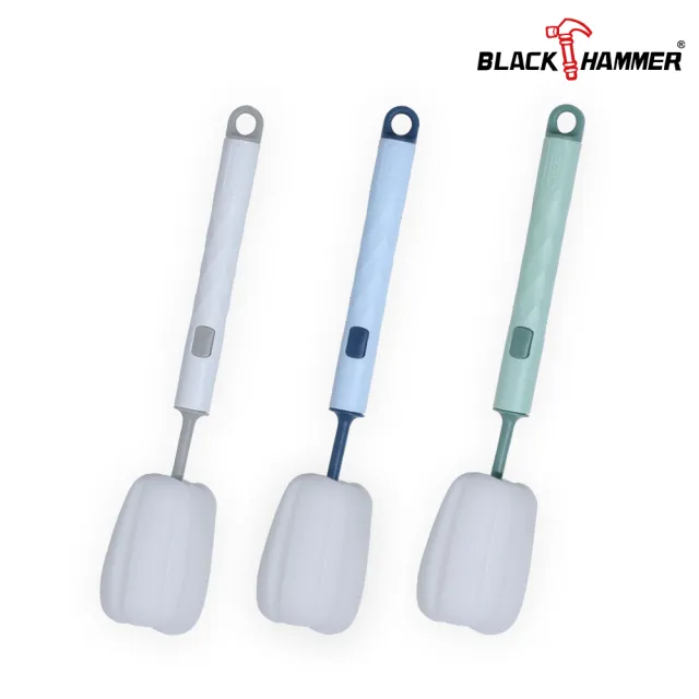 【BLACK HAMMER】長柄海綿杯刷(三色任選)