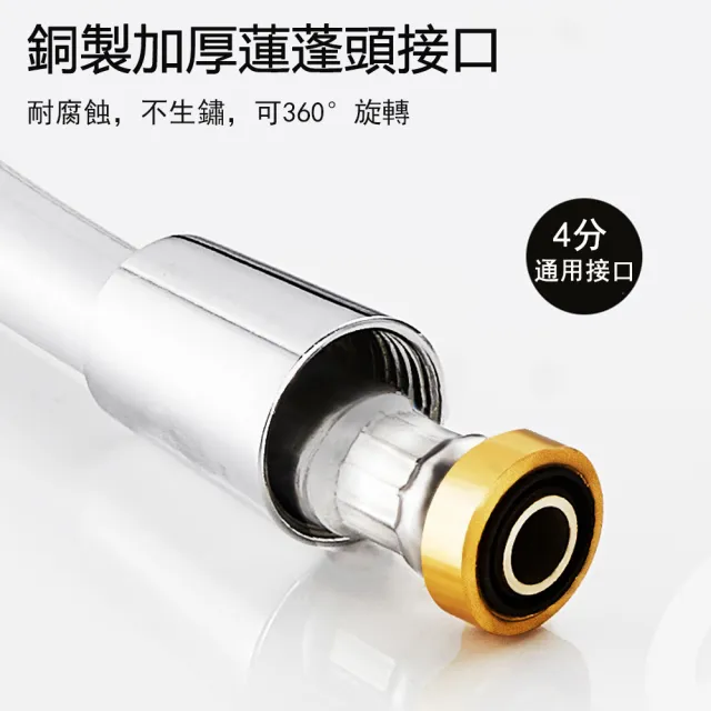 【Kyhome】5層PVC 銅芯防爆水管 1.5m(蓮蓬頭軟管/水管/淋浴管)