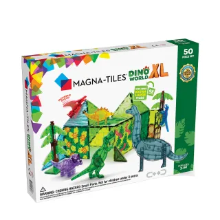 【Magna-Tiles】磁力積木-恐龍世界XL 50片(磁力片)