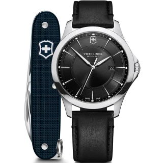 【VICTORINOX 瑞士維氏】Alliance 經典正裝時尚紳士腕錶(VISA-241904.1/40mm)