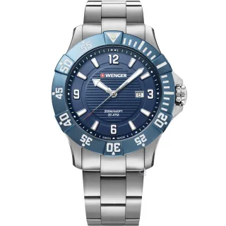 【WENGER 威戈】Seaforce 海神200米防水潛水錶 男錶 手錶 禮物 情人節(01.0641.133)