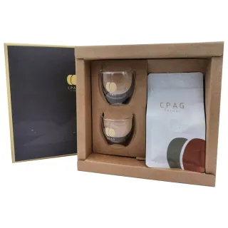 【古坑農會】CPAG烘焙咖啡豆+杯 禮盒X1盒(1/4磅豆X1包+杯子X2個 附贈提袋)