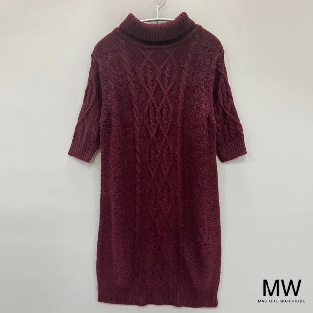 【MAGIQUE WARDROBE】高領細針織長版上衣(4色)