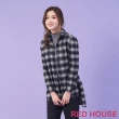【RED HOUSE 蕾赫斯】寬鬆格紋襯衫(深藍色)