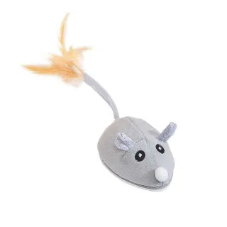電動絨毛逗貓老鼠(仿真 USB充電 自動轉向 自動逗貓 寵物玩具 逗貓玩具 逗貓神器)