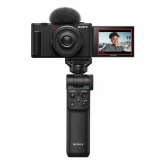 【SONY 索尼】ZV-1F Vlog 相機 手持握把組合(公司貨 保固18+6個月)