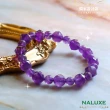 【Naluxe】高品濃郁透色紫水晶l鑽石星球l設計款開運手鍊(開智慧、招財、迎貴人、二月誕生石)