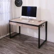 【A級家居】低甲醛防潑水128公分雙抽附插座工作桌2色(電腦桌/書桌/辦公桌)