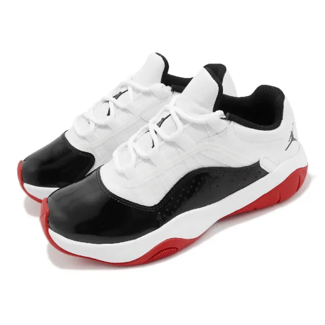 NIKE 耐吉】休閒鞋Air Jordan 11 CMFT Low GS 大童鞋女鞋白黑紅喬丹