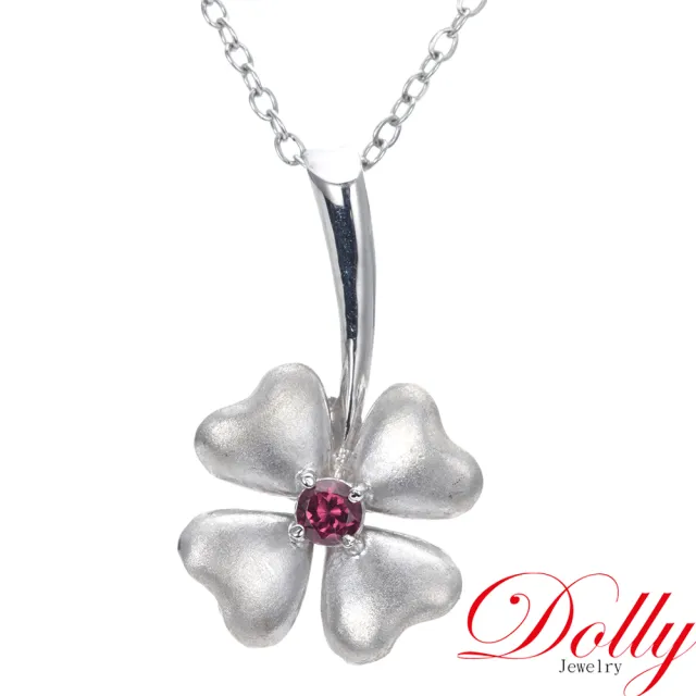 【DOLLY】天然桃紅色藍寶石項鍊(004)