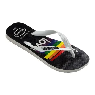 【havaianas 哈瓦仕】拖鞋 男鞋 女鞋 夾腳拖鞋 巴西 平權系列 Top Pride 黑 4146673-0001U(哈瓦士)