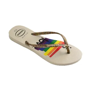 【havaianas 哈瓦仕】拖鞋 男鞋 女鞋 夾腳拖鞋 巴西 平權系列 Top Pride 白 4147797-0121U(哈瓦士)