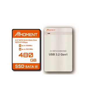 【Moment】SSD SATA III 480G 固態硬碟含外接盒(480G+外接盒)