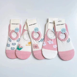 【Socks Form 襪子瘋】5雙組-小清新日系棉質隱形襪