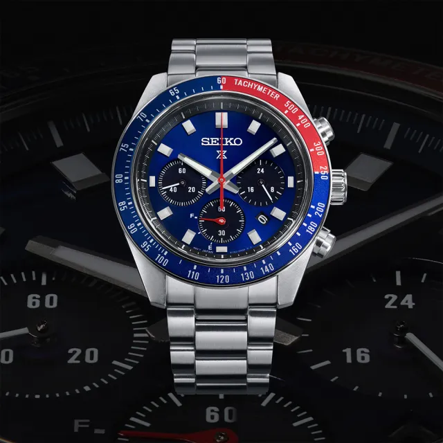【SEIKO 精工】PROSPEX SPEEDTIMER 太陽能三眼計時手錶 618年中慶 推薦(SSC913P1/V192-0AH0B)