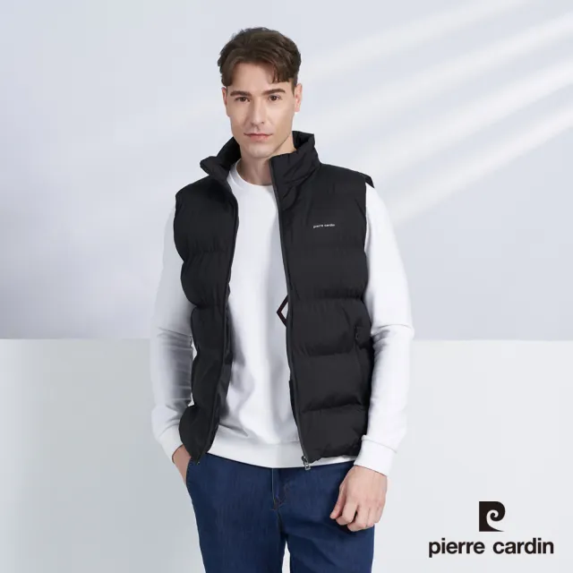 【pierre cardin 皮爾卡登】網路獨家 男款 防風保暖立領鋪棉背心(多色任選)