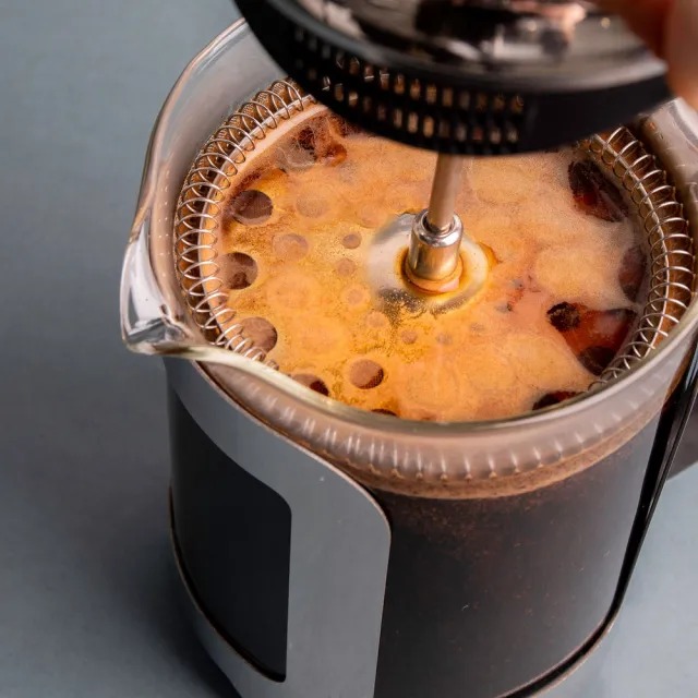【LaCafetiere】法式濾壓壺 銀850ml(泡茶器 冷泡壺 沖茶器 法壓壺 咖啡壺 奶泡杯)
