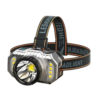 【HH】LED頭戴型探照燈(充電頭燈 登山頭燈 露營頭燈 探照燈 照明燈 修車工作燈)