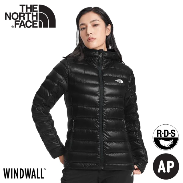 The North Face 女 800FP 防潑水外套《黑》4NAJ/保暖連帽外套/防潑水/休閒連帽外套(悠遊山水)