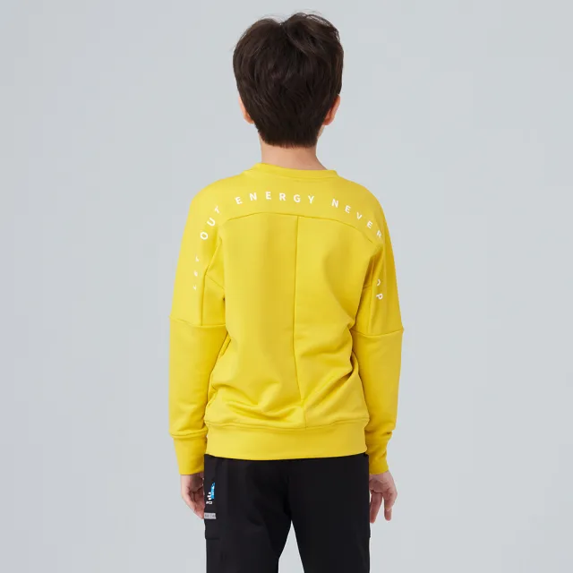 【BATIS 巴帝斯】異材質貼袋保暖大學 T - 男童 - 二色(吸濕排汗、蓄熱保暖)