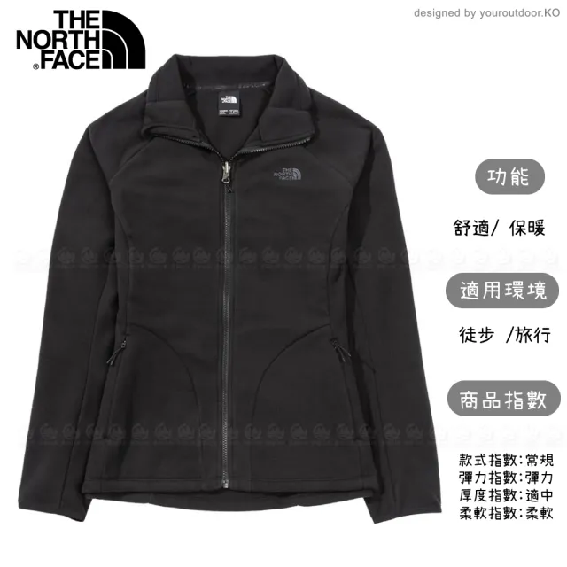 【The North Face】女 FASTER HIKE TKA 200 保暖外套 可套式《黑》4U5I/透氣刷毛外套(悠遊山水)
