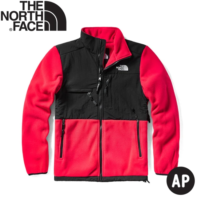 The North Face 男 ICON經典保暖刷毛外套《黑/紅》496U/保暖外套/夾克(悠遊山水)