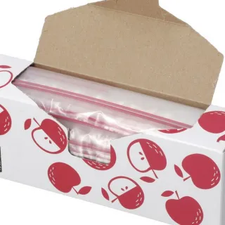 【NITORI 宜得利家居】食物密封袋 M 40入 蘋果 M40 CT(食物密封袋 保鮮袋 密封袋 夾鏈袋)