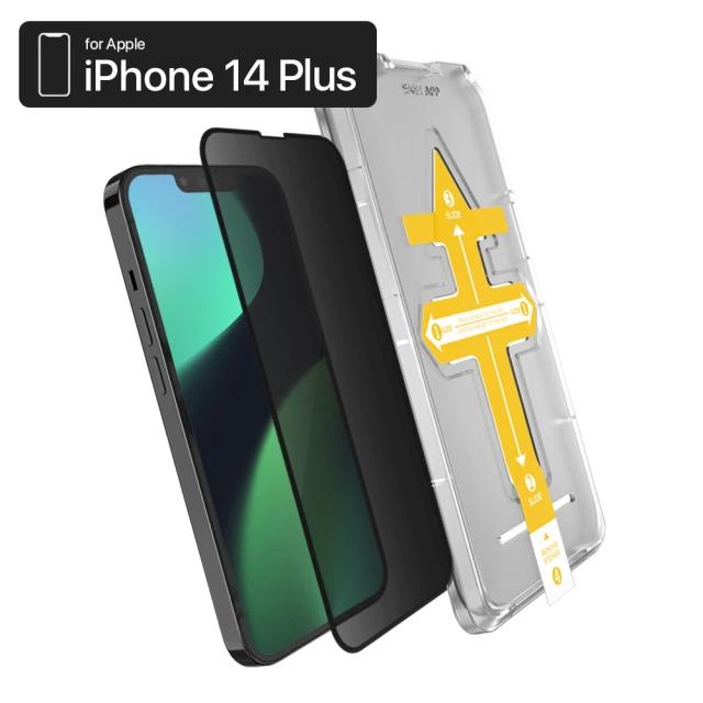 【ZIFRIEND】零失敗3D滿版防窺玻璃保護貼 iPhone 14 PLUS /13 PRO MAX(ZFP-I13PX14PS)