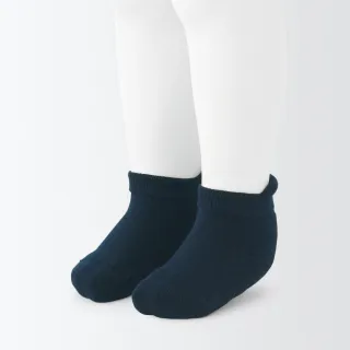 【MUJI 無印良品】幼兒棉混足底圈絨厚織淺口直角襪(共2色)