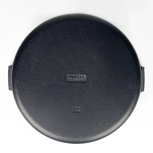 【福介商店】南部鐵器 日本鑄鐵鍋 IWACHU 岩鑄 提把鑄鐵壽喜燒 24cm IH爐可用鍋 平底鍋 提把鍋 煎餃
